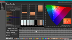 校准前的ColorChecker