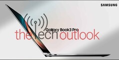 三星Galaxy Book 3 Pro。(图片来源：TheTechOutlook)