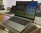Aspire Go 15 2026 采用轻薄设计。图:笔记本电脑侧视图。