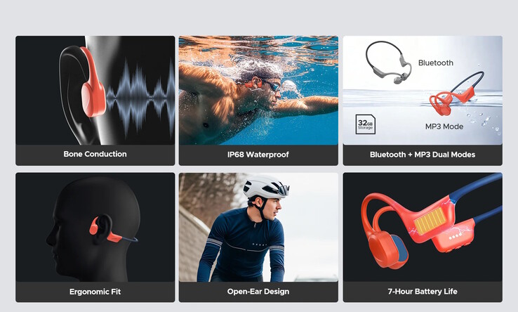 这款耳机可播放本地存储的音乐(图片来源:Doogee)