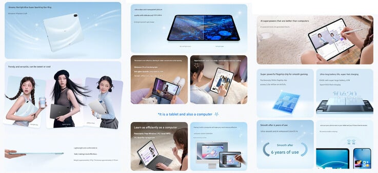 Oppo Pad 6 的核心规格（机译）