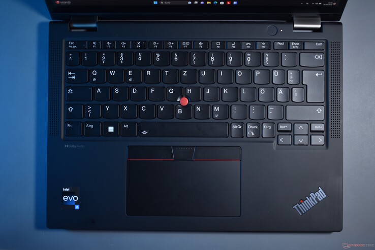 联想 ThinkPad X13 Yoga G4：键盘