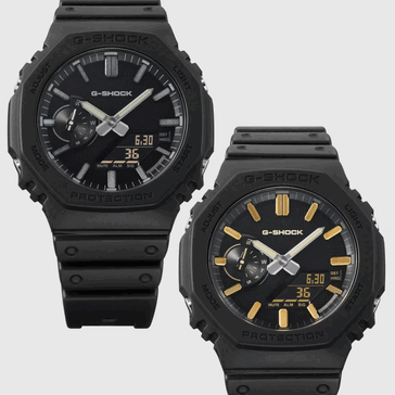 卡西欧 G-Shock GA-2100LXB-1AJF 和 GA-2100LXB-1A9JF(从左到右)