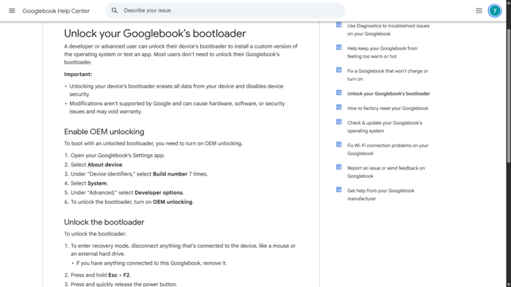 Google 提供 GoogleBook 引导加载程序解锁文档