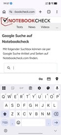 纵向模式下的 Gboard