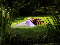 Worx Landroid Vision机器人割草机使用HDR相机和AI技术进行导航。(图片来源：Worx)