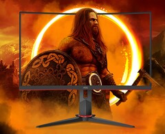AOC 宣称 AGON GAMING C27G2Z3/BK 采用三面无边框设计。(图片来源:AOC)