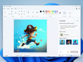 带有 Cocreator 按钮的全新 MS Paint UI（图片来源：Microsoft）