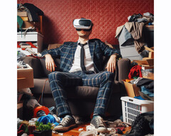 用于解决精神疾病的 VR 眼镜(象征性图片:Bing AI)