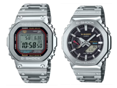 左边是卡西欧 G-Shock GMW-B5000D-1CJF，右边是卡西欧 G-Shock GM-B2100SD-1CJF。(图片来源：G-Shock 大世界）