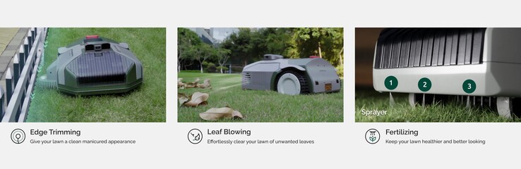 海森堡机器人公司的LawnMeister H1机器人割草机。(图片来源：海森堡机器人公司)