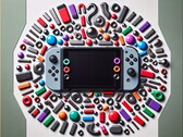 任天堂 Switch 2 似乎将在很大程度上依赖磁铁来固定 Joy-Con 控制器。(图片来源：DALLE3 生成的图片）