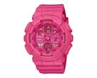粉红丝带卡西欧 G-Shock 手表 GMA-S145PK-4AJR 支持日本 J.POSH 乳腺癌宣传和筛查活动。(图片来源：卡西欧）