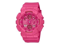 粉红丝带卡西欧 G-Shock 手表 GMA-S145PK-4AJR 支持日本 J.POSH 乳腺癌宣传和筛查活动。(图片来源：卡西欧）