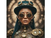 巴德创作的 "蒸汽朋克时尚 "图片。(资料来源：谷歌）