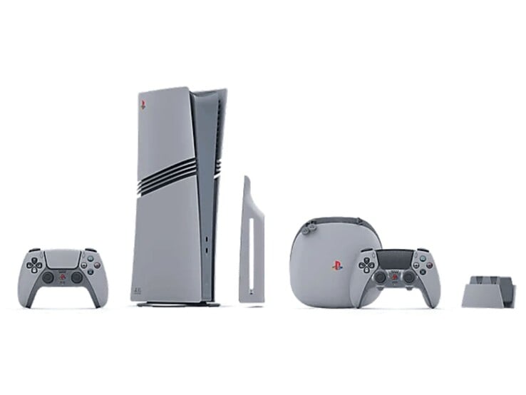 带控制器和配件的索尼 PlayStation 游戏机(图片来源:索尼)