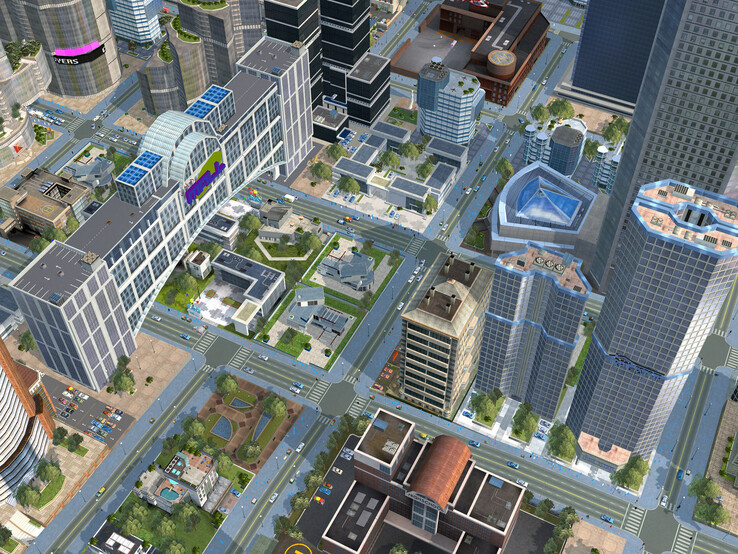 图中:在 PC Games 的评测中,充满活力的城市是 City Life 2008 最突出的优点之一。