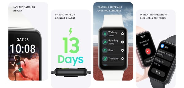 Galaxy Fit 3 的主要功能。