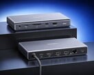 Ugreen 11 合 1 USB4 扩展坞支持连接单台 4K 240Hz 显示器或两台 4K 120Hz 显示器。