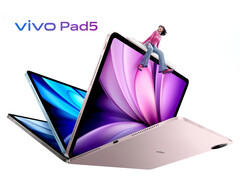 vivo Pad5 配备 500 万像素前置摄像头和 800 万像素后置摄像头。(图片来源：vivo）