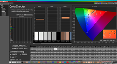 校准后的ColorChecker