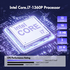 英特尔酷睿 i7-1360P 提供超快性能