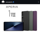 图中的智能手机是 Xperia 1 VII，而不是 Xperia 1 VIII。
