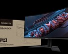 G34WQCP 采用 1500R 弧度，与老款 G34WQC 有许多相似之处。(图片来源：技嘉）