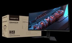 G34WQCP 采用 1500R 弧度，与老款 G34WQC 有许多相似之处。(图片来源：技嘉）