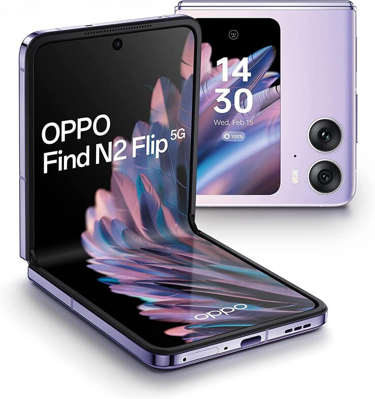 OnePlus有可能从Oppo Find N2 Flip（如图）中获得设计灵感，因为这两家制造商属于同一公司。(图片来自Oppo)