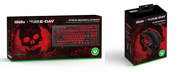 8BitDo Gears of War E Day Keyboard and Mouse Collection 将于 10 月底发售。