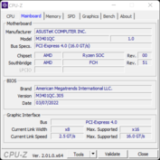 CPU-Z。主板