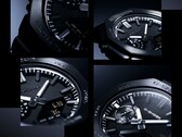 一组特写图片拼贴，突显了卡西欧G-Shock GM-2100LXB表盘的质感、时标和表圈。