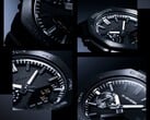 一组特写图片拼贴,突显了卡西欧G-Shock GM-2100LXB表盘的质感、时标和表圈。