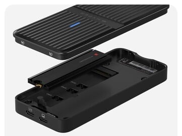 无滚轮设计意味着安装固态硬盘不需要特殊工具。(图片来源:Hyper)