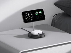 Anker 推出升级版 MagGo 无线充电器（二合一支架）。(图片来源：Anker）