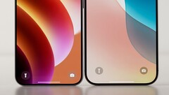 Find X8s&quot;（左）效果图。(图片来源：周义宝通过微博发布）