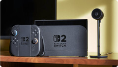 任天堂 Switch 2 及其相机配件的官方图片。(图片来源：任天堂）
