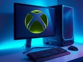 游戏电脑显示器上显示的Xbox标志