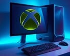 游戏电脑显示器上显示的Xbox标志