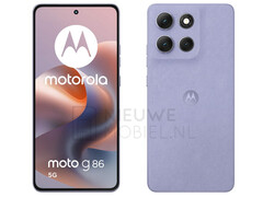 Moto G86 在设计上与 Moto G85 有些不同。(图片来源：via Nieuwe Mobiel）