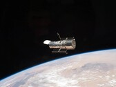 哈勃太空望远镜在轨道上的图像（图片来源：美国国家航空航天局；已裁剪）