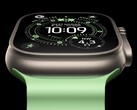 Apple Watch Ultra 3 采用更大、更亮的 OLED 显示屏，可显示高血压通知、离线地图和人工智能锻炼建议。(图片来源：Apple)