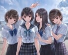 《Blue Reflection Quartet》主视觉图。