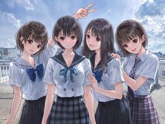 《Blue Reflection Quartet》主视觉图。