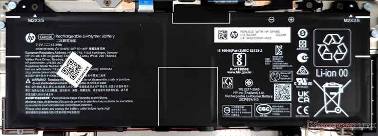 Chromebook 15a 的 47.3 瓦时电池可提供可接受的运行时间