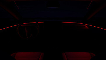 现在，Model 3 的内饰顶部配备了氛围灯。