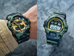 卡西欧G-Shock GA-700CMG-3AER（左）和DW-6900CMG-3ER（右）。