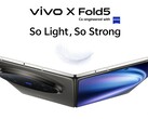 vivo X Fold5 可折叠智能手机现已在印度发售（图片来源：vivo）