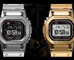 从左到右（如图）依次为卡西欧 GMW-BZ5000D-1 和 GMW-BZ5000GD-9（图片来源：Great G-Shock World）